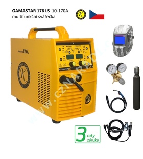 GAMASTAR 176LS multifunkční Cóčko + hořák + kabely + kukla Robot + ventil + lahev, záruka 3 roky