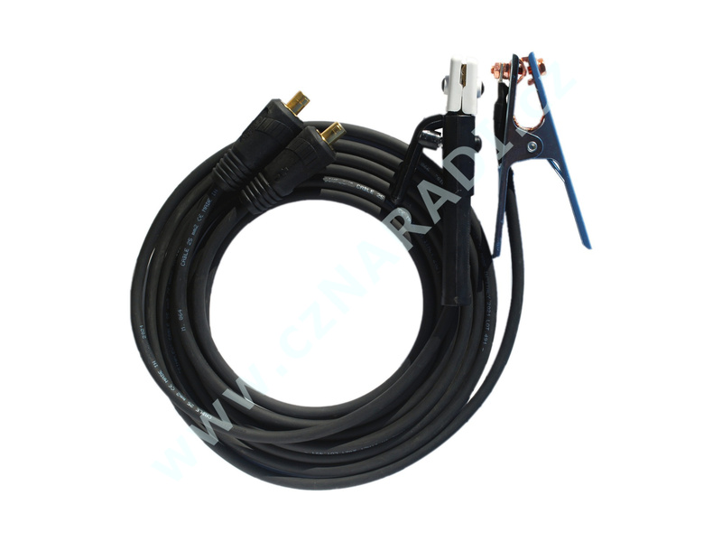 Gumové svařovací kabely pro elektrodu 25mm/3m, 35-50