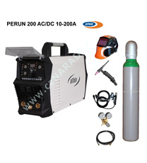 PERUN 200 AC/DC svářečka na hliník, SET s Ar lahví
