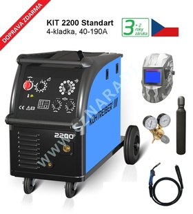 KIT 2200 Standart 4-kladka + hořák + ventil + kukla Robot + lahev, záruka 3 roky