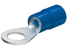 Kabelové koncovky - kabelová oka kruhový tvar - modrá 100ks