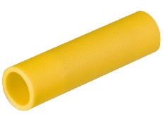 Kabelové koncovky - spojovací články - žlutá 100ks
