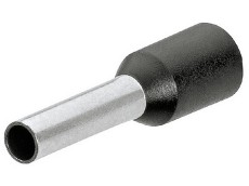 Kabelové koncovky - dutinky 16mm - černá 200ks