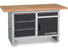 AKCE KW: Pracovní stůl 1500x700mm 1 dvířka + 4 zásuvky COMPACT 1500 / 002