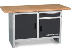 AKCE KW: Pracovní stůl 1500x700mm 2 dvířka + 1 zásuvka COMPACT 1500 / 003