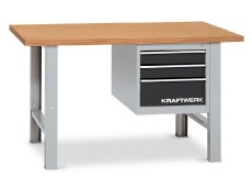 AKCE KW: Pracovní stůl 1500x700mm 3 zásuvky MODULAR 1500 / nosnost 250kg