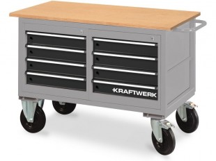 AKCE KW: Vozík transportní na nářadí, 8 zásuvek 1300x600x835mm