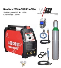 NewYork 2500 ACDC + PLASMA - tig příslušenství + kukla Robot + lahev