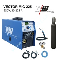 VECTOR MIG 225 + příslušenství + Co2 lahev
