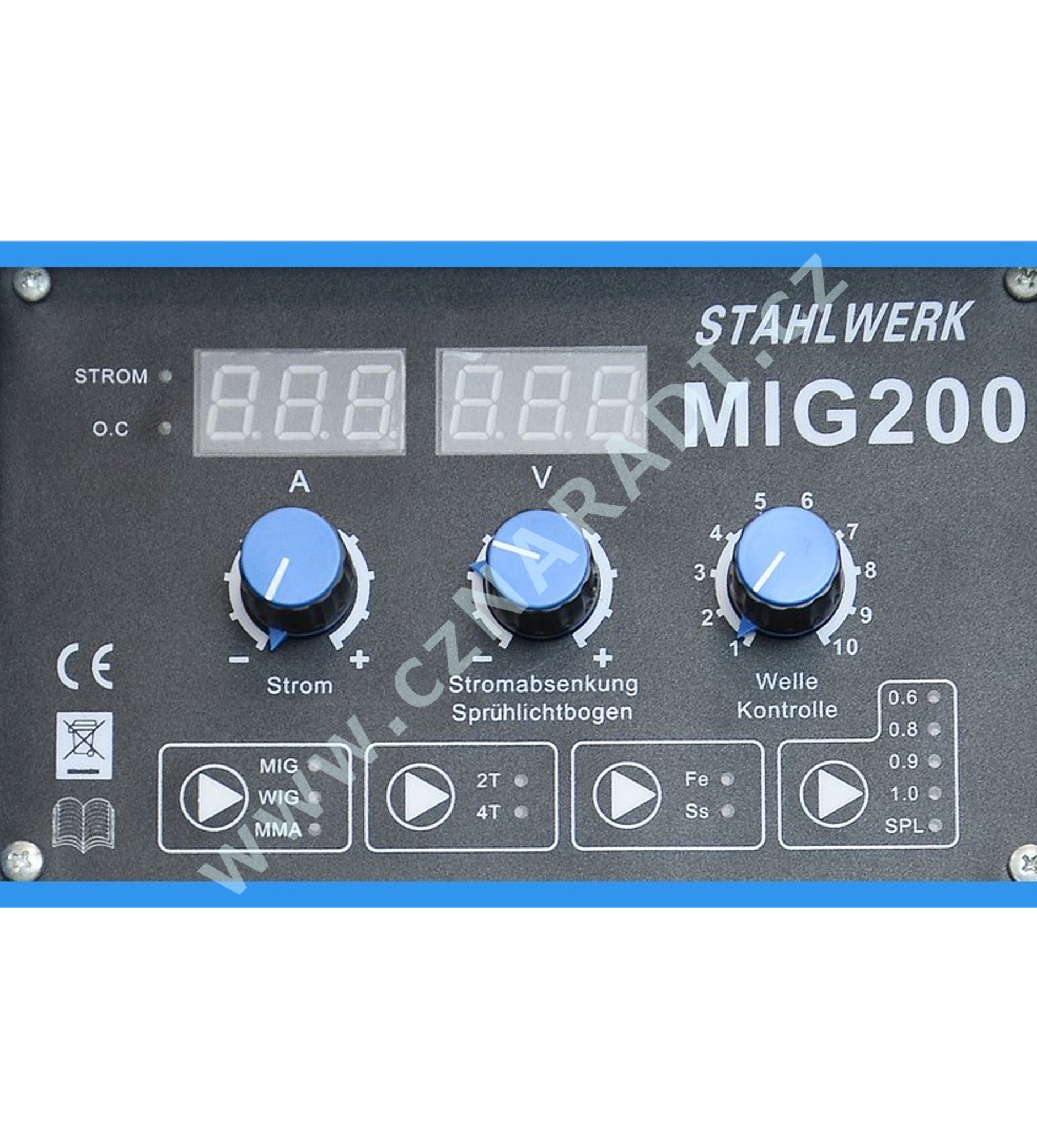 STAHLWERK MIG 200 DIGITAL, multifunkční svářečka IST-SI030
